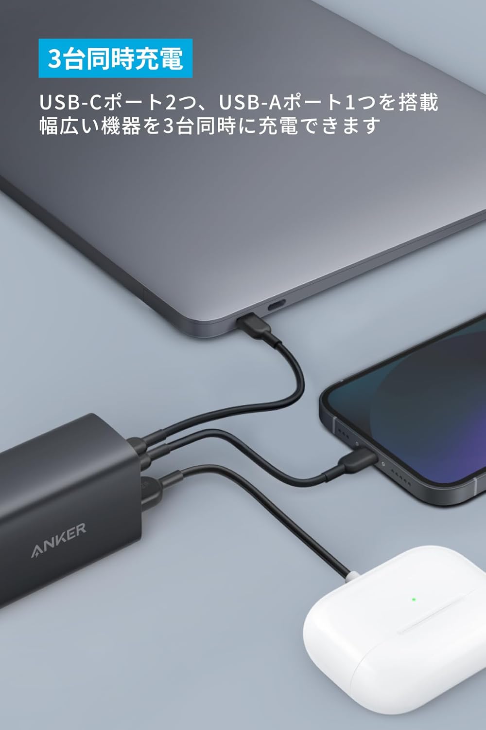 Anker PowerPort III 3-P...の紹介画像3