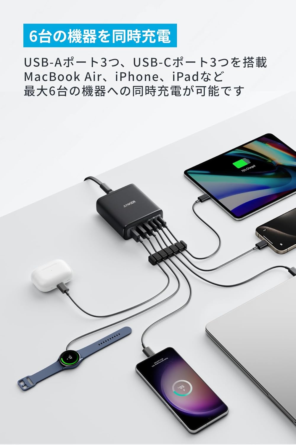 Anker Charger (112W, 6 ...の紹介画像2