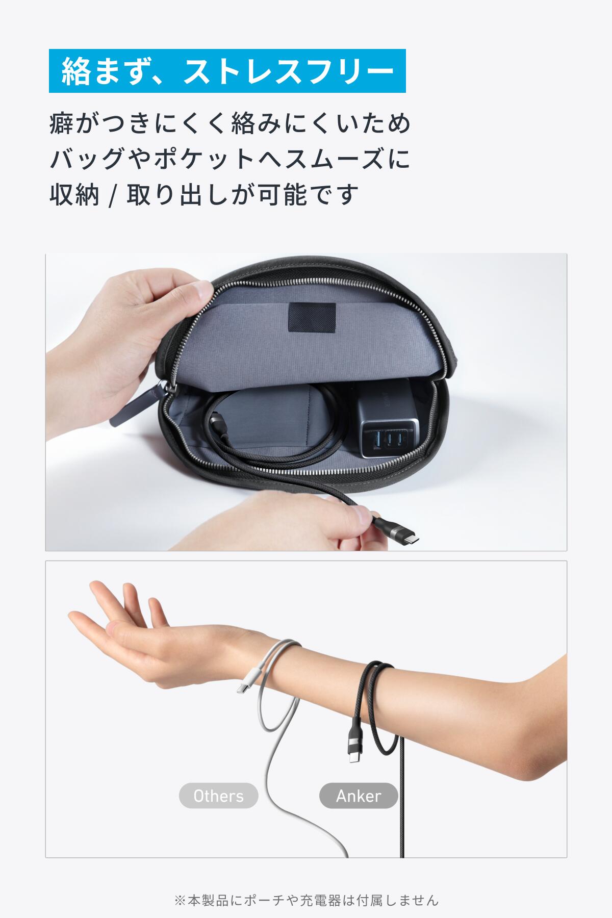 【期間限定セール実施中 4/10まで】Anker USB-C & USB-C ケーブル (240W, 高耐久ナイロン) USB PD対応 MacBook Pro iPhone 15 Galaxy iPad Pro/Air MacBook Pro/Air 各種対応 0.9m / 1.8m 3