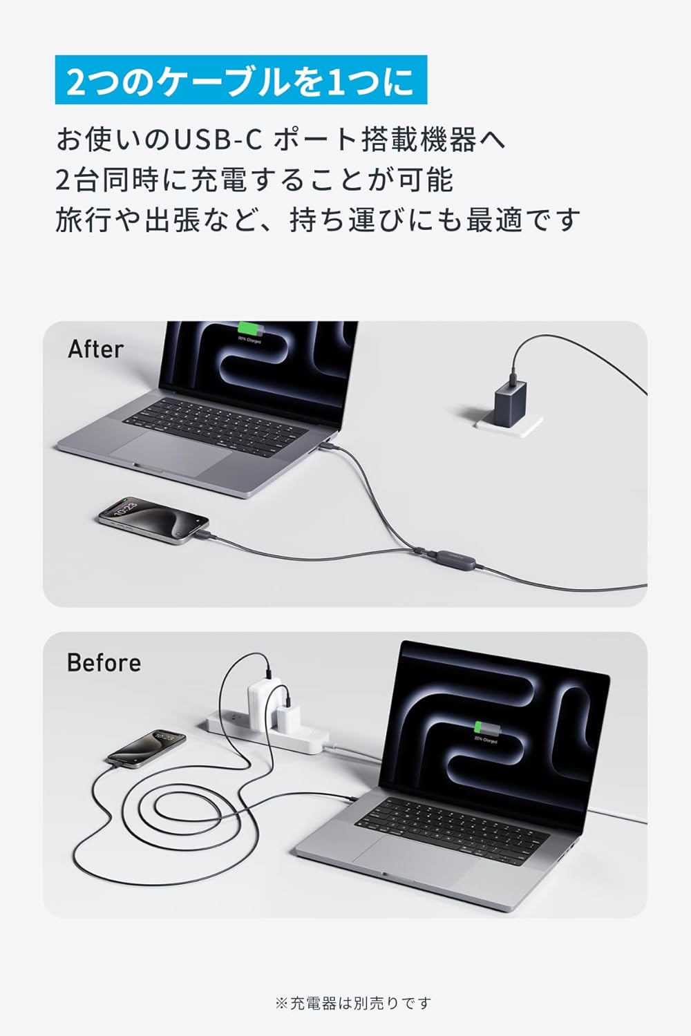 Anker USB-C & USB-C ケーブ...の紹介画像2