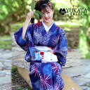 浴衣 レディース 花火柄 夏 8点セット 兵児帯 花火大会 夏祭り フリーサイズ レディース浴衣 ポリエステル浴衣 簡単着付 浴衣 yukata ゆかた 浴衣セ...