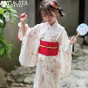 浴衣 キッズ 浴衣 女の子 セット花柄 ピンク 白 子供 8点セット ゆかた 浴衣 腰ひも 帯 足袋 髪飾り 肌襦袢 下駄 巾着袋 モダン 可愛い 夏祭り 花火大会 春 夏 上品 きれいめ 可愛い 七五三 子供の浴衣 おしゃれ【D MADE】