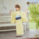 浴衣 虫柄 トンボ カブトムシ 子供 女の子 キッズ 綿 3点セット 浴衣 足袋 巾着袋 イエロー 黄色 チェック柄 浴衣セット キッズ レトロ 兵児帯 子供服 夏祭り古典 花火大会 花見 2024新品 10代 90-150cm【D MADE】