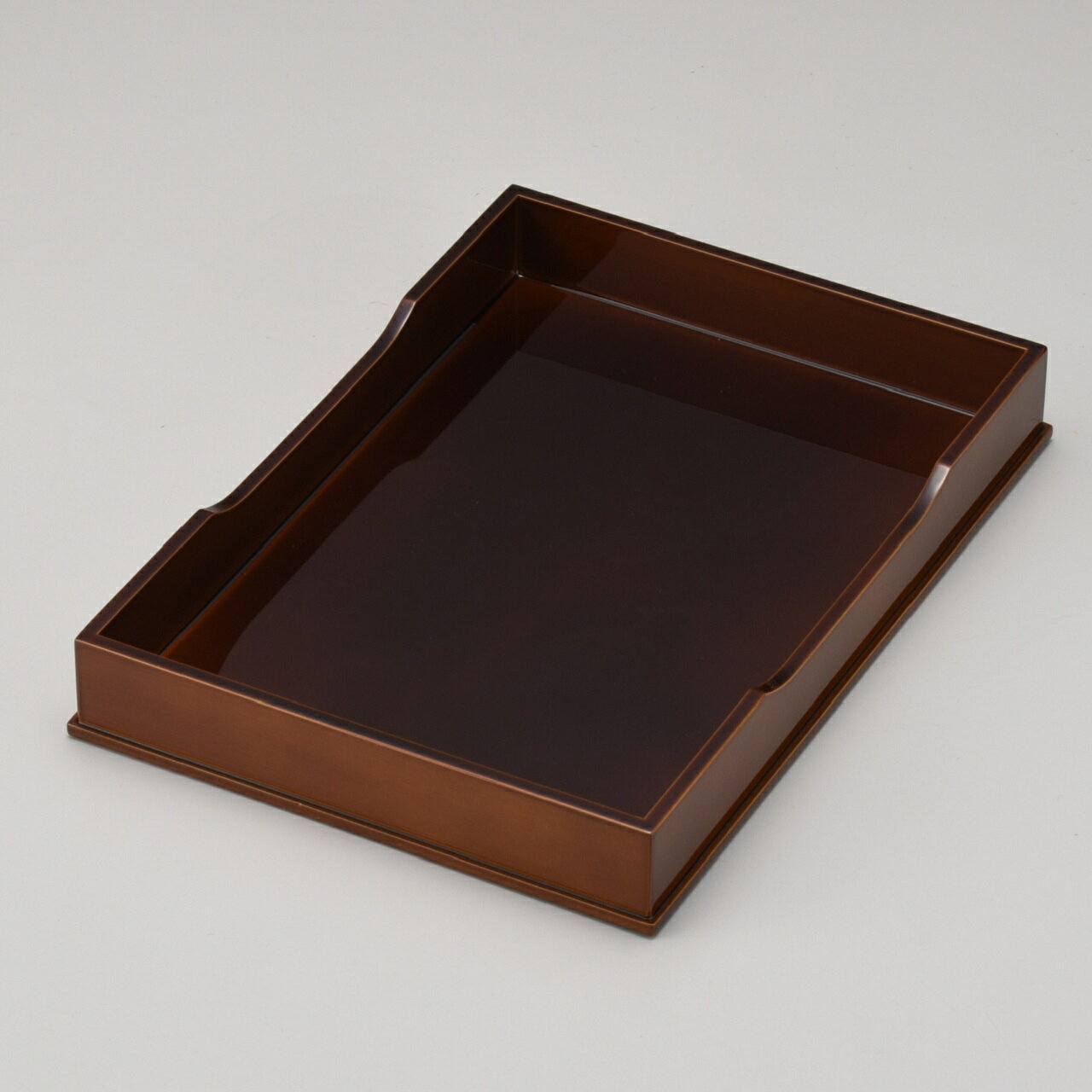 飛騨春慶塗 卓上箱デスクトレー 文箱 書類ケース春慶塗 飛騨高山 ギフト 記念品【消費税込】