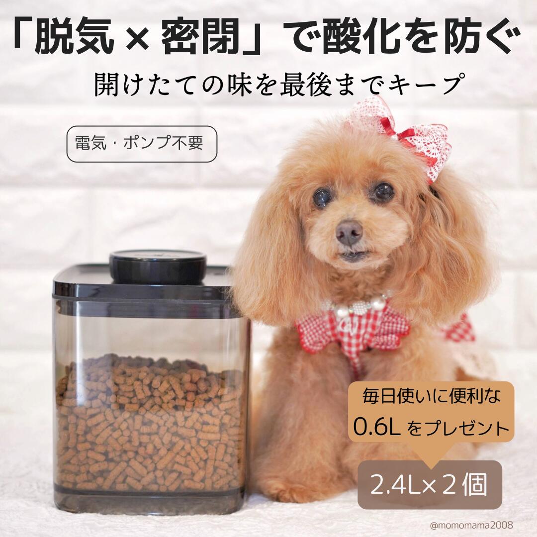 真空保存容器ターンシール 2.4L×2個 今なら日常使いに便利な0.6Lプレゼント 電気不要 【ANKOMN公式店・アンコムン公式店】