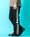 TEDDY ankoROCK トラックパンツ / メンズ レディース ユニセックス サイドライン ジャージ イージーパンツ ワンポイント ぬいぐるみ