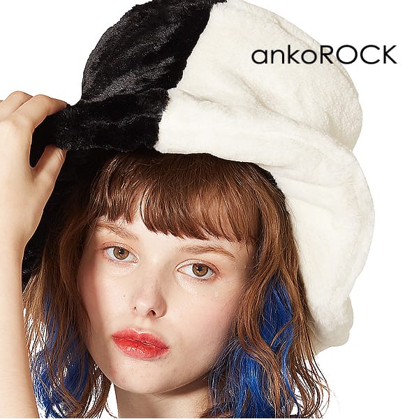 ニューヨークハット ankoROCK アンコロック ファーハット レディース ハット メンズ マジシャンハット シルクハット ニューヨークハット パンダ