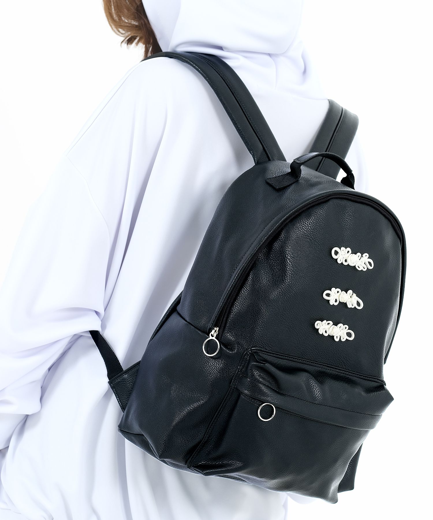 ankoROCK アンコロック レザー リュック メンズ リュックサック レディース デイバッグ チャイナボタン