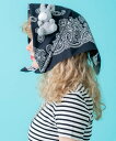 TEDDY ankoROCK ペイズリーバンダナスカーフ / メンズ レディース ユニセックス 柄 ハンカチ ぬいぐるみ