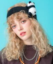 TEDDY ankoROCK ヘアバンド / メンズ レディース ユニセックス ヘッドバンド スポーツ 無地 ライン タオル生地 ワンポイント ぬいぐるみ