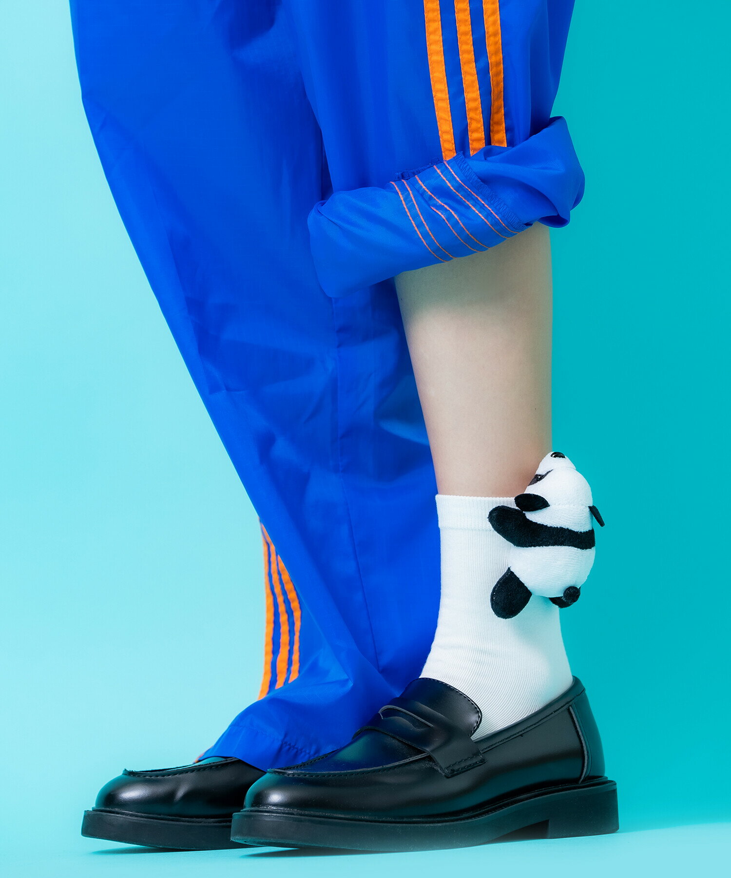 TEDDY ankoROCK クルーソックス / 靴下 ユニセックス メンズ レディース ぬいぐるみ 無地 ワンポイント