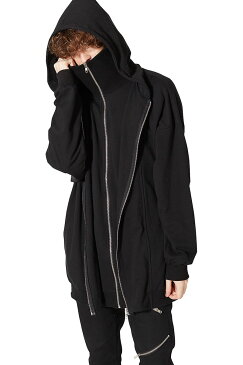 ankoROCK アンコロック パーカー メンズ ジップパーカー レディース ユニセックス 服 ブランド 長袖 ロング丈 無地 ジップアップパーカー スウェット スエット 大きいサイズ ビッグシルエット オーバーサイズ 黒 ブラック
