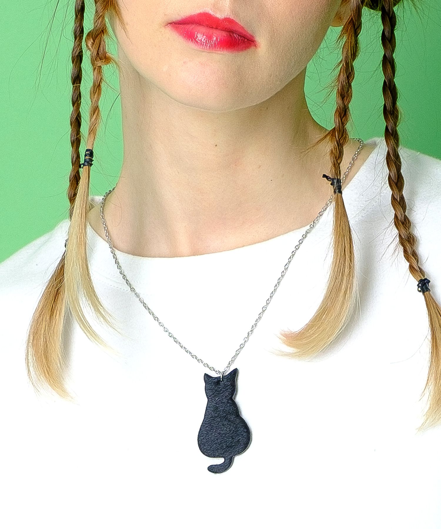 Necklaces, Pendants - an meets zakka 黒猫ネックレス