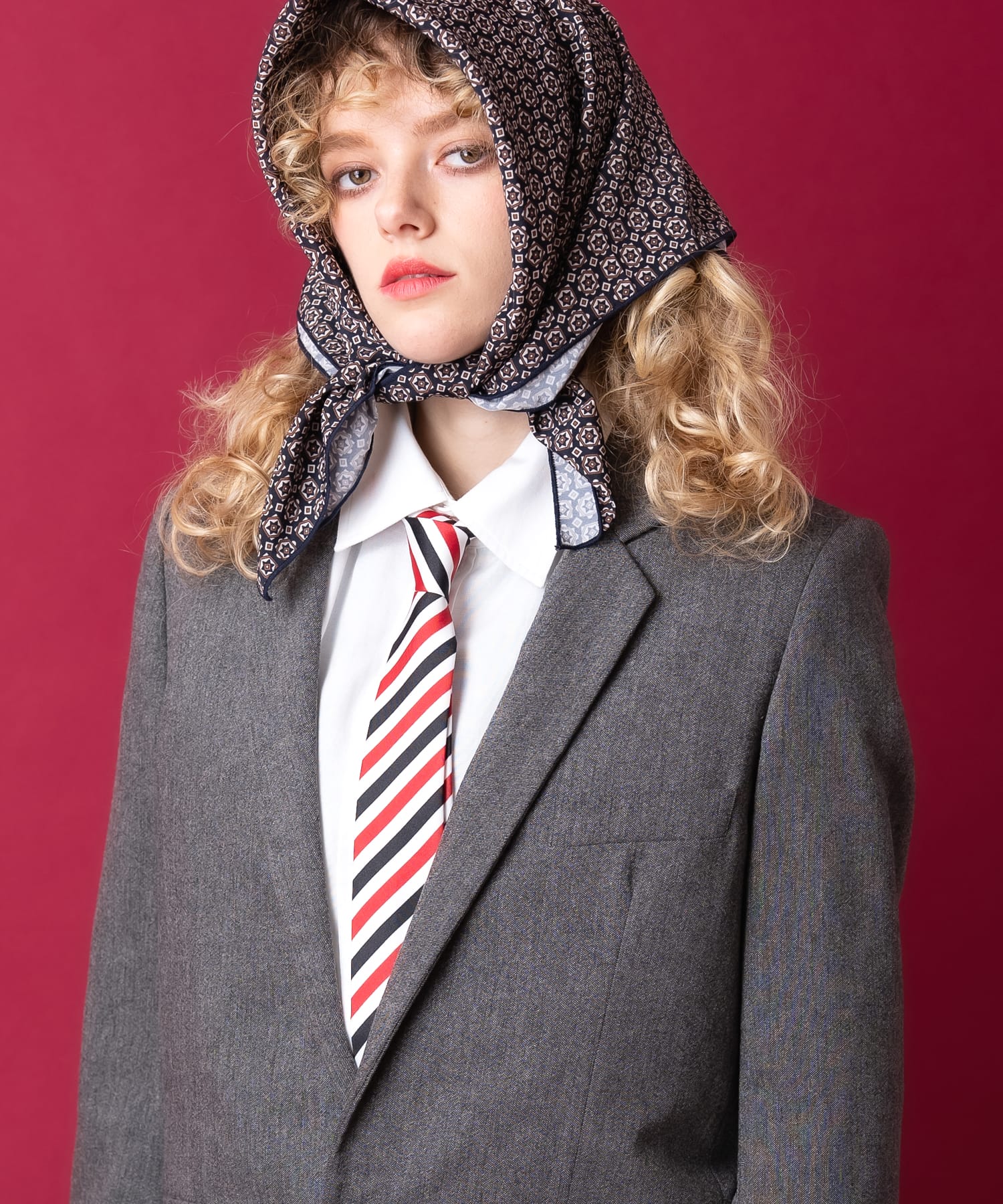 C, D, T, R, W - an meets zakka レジメンタルネクタイ/ワイドタイ