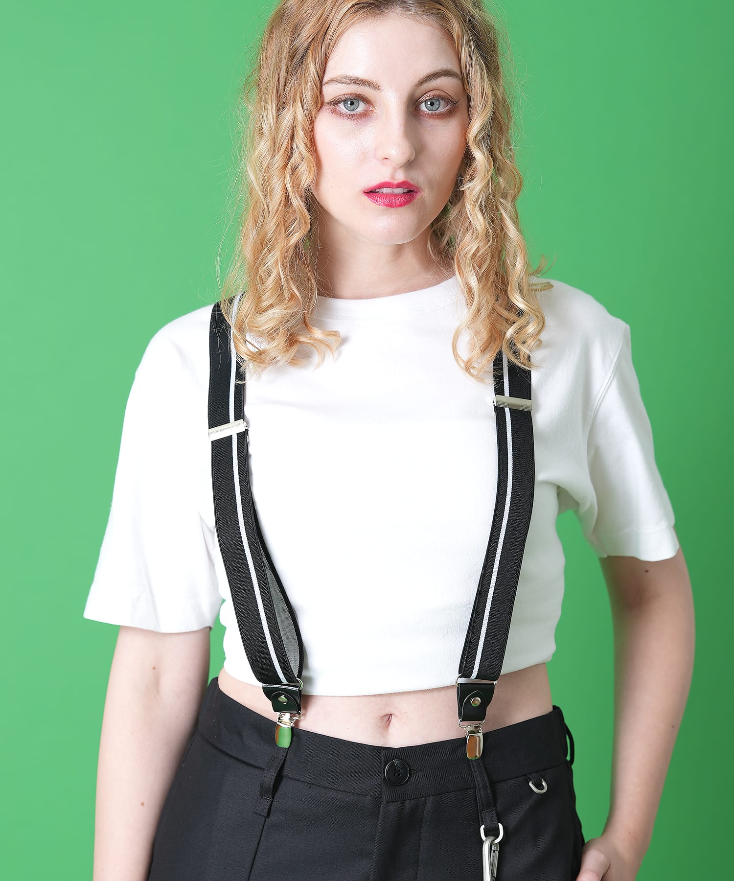 楽天市場】サスペンダー パンツ（カラーブラック）（ジュエリー