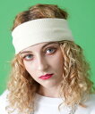 an meets zakka ワイドリブヘアバンド / ヘッドバンド メンズ レディース ユニセックス 無地 柄
