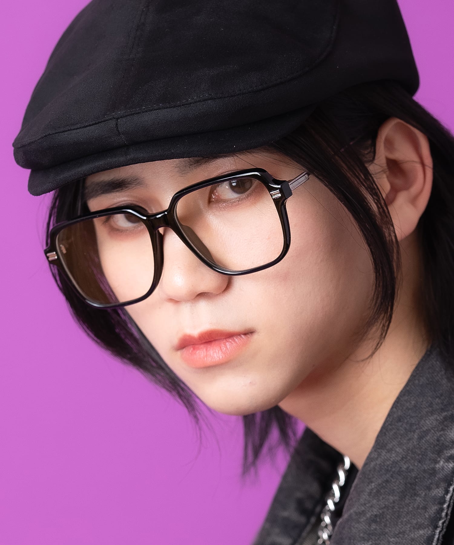 Rakuten - an meets zakka メタルテンプルビッグスクエアメガネ / 伊達眼鏡 レトロ メンズ レディース ユニセックス クリアレンズ