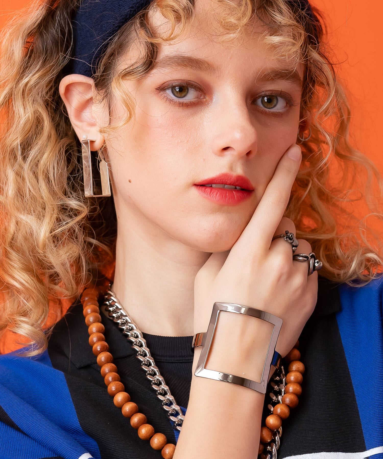 楽天ankoROCKan meets zakka スクエアラインメタルバングル / ブレスレット メンズ レディース ユニセックス ゴールド シルバー ガンメタ フリーサイズ セール バーゲン