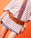 an meets zakka 連結ドレープリング合成皮革コルセットベルト / カマーバンド レディース メンズ ユニセックス 太め レトロ