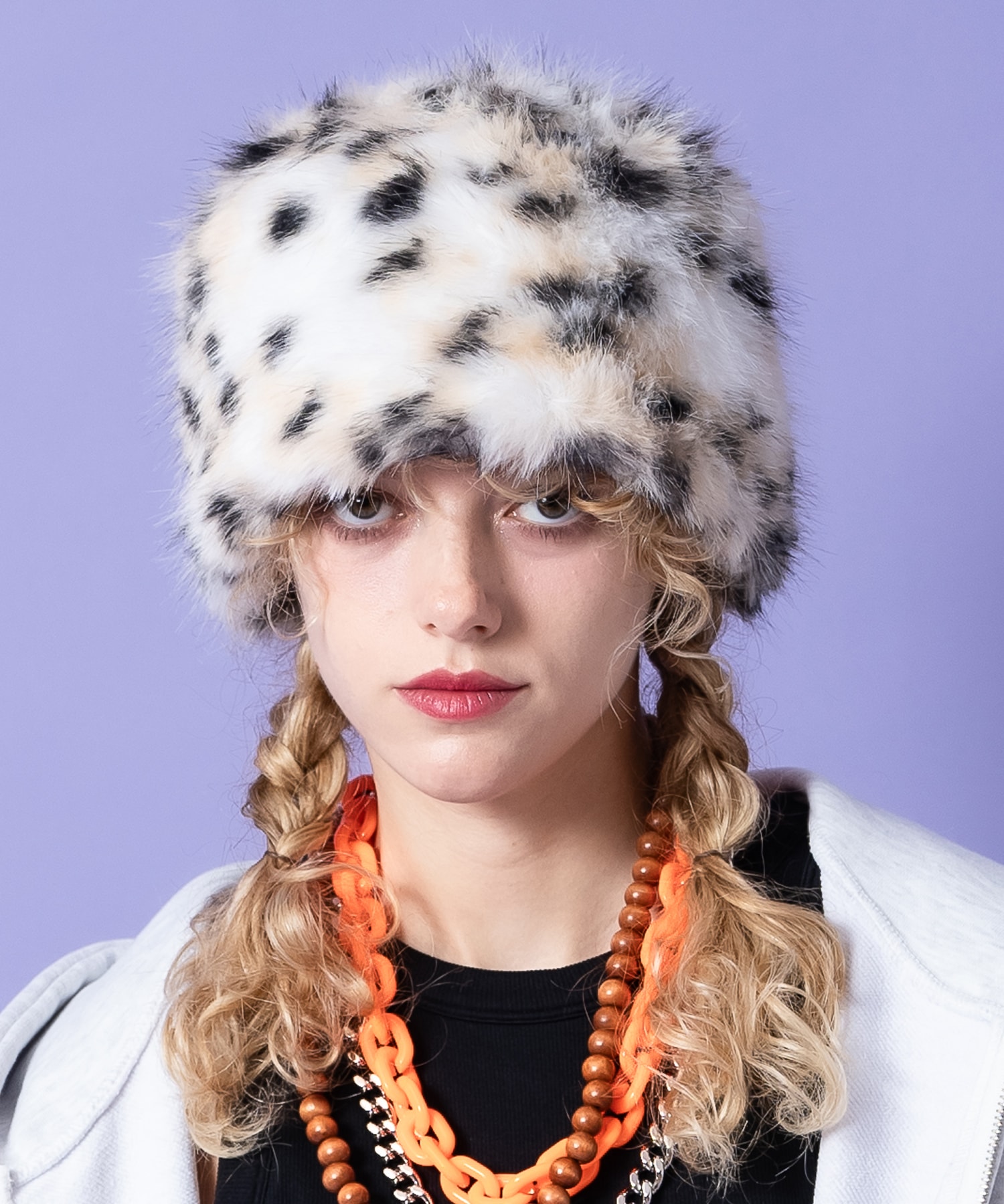 ブチレオパードファーロシアンハット...