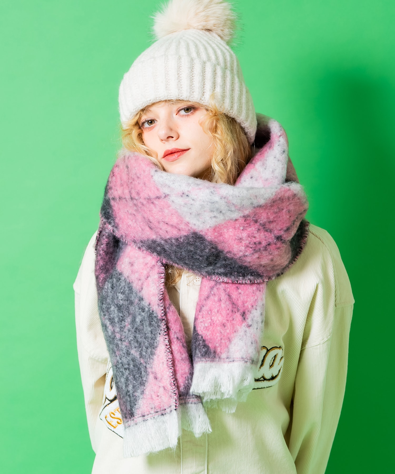 an meets zakka ��ȥ��������������դ�դ�ե���������Ƚ�ޥե顼(32cm��200cm) / ��˥��å��� ���ȡ��� �ե�� �������� �ӥå� ...