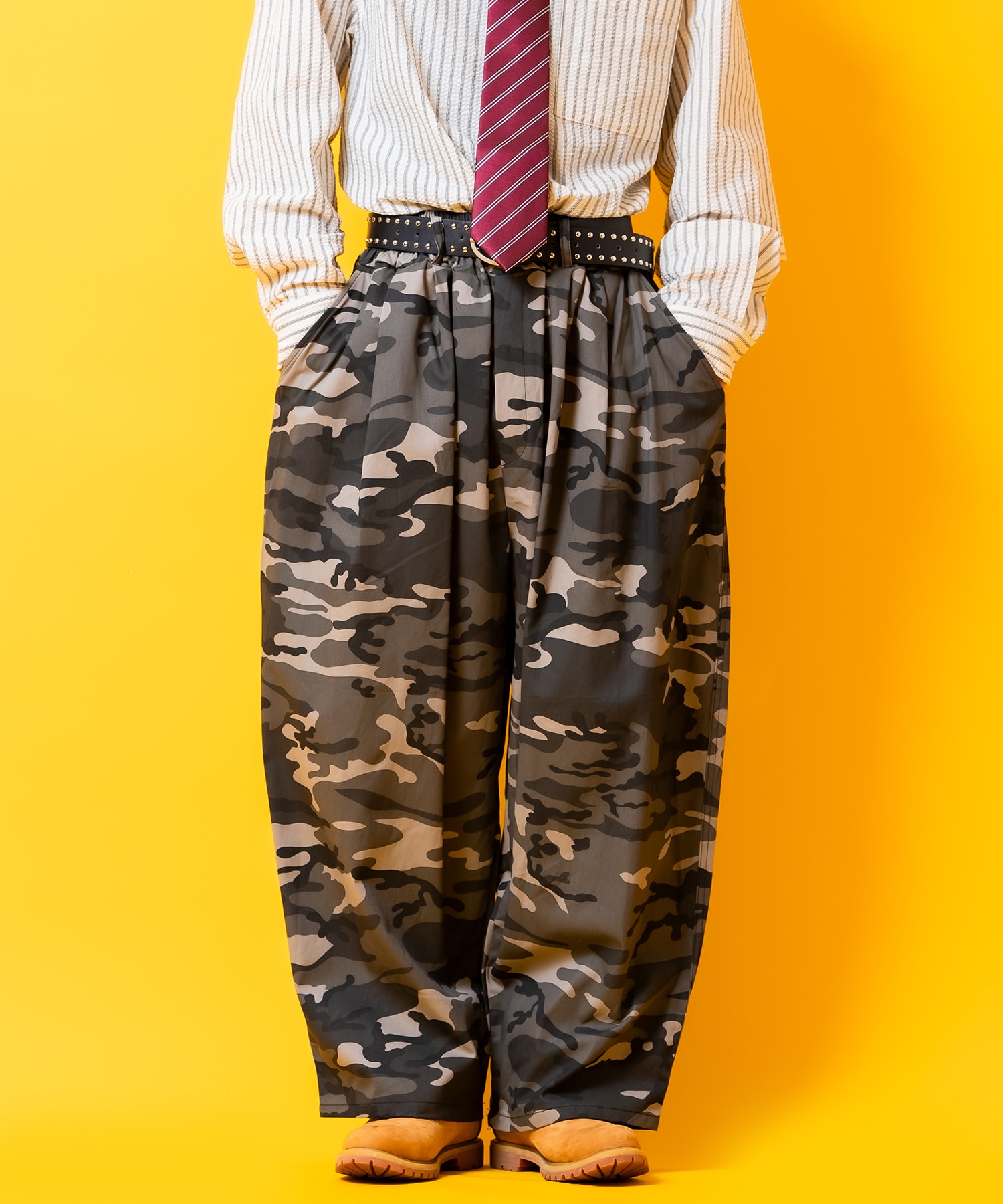 a.p.o.v.カモフラコットン立...