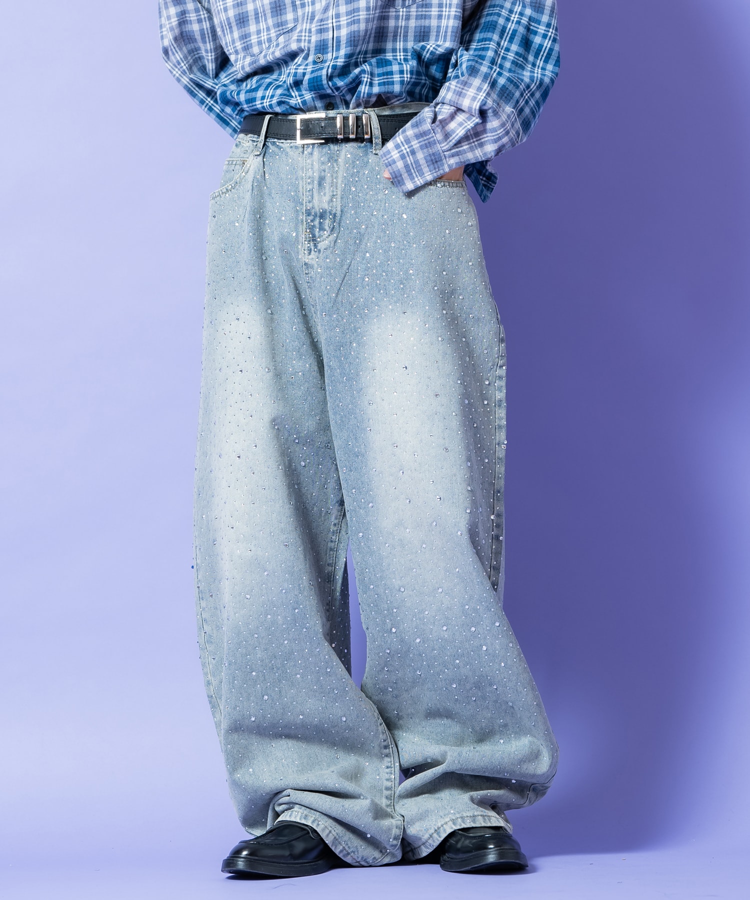 ジルコニアワイドデニムパンツ
