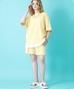 a.p.o.v. -ankoROCK's select- フェイクレイヤーTシャツ&ショートパンツセットアップ / メンズ レディース 上下 ジャージ