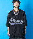 a.p.o.v. -ankoROCK's select- フェルトロゴ&ナンバリングメッシュベースボールシャツ / 半袖 メンズ レディース ユニセックス ゲー...