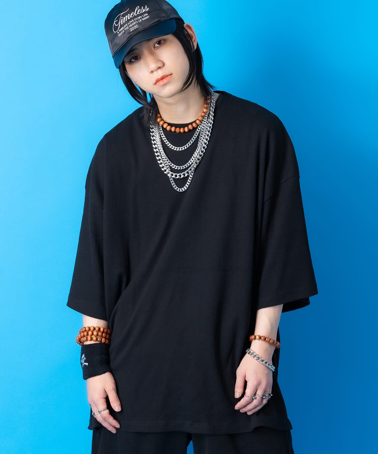 Rakuten - a.p.o.v. スーパーオーバーサイズワッフルTシャツ / 半袖 カットソー メンズ レディース ユニセックス コットン 無地 ビッグシルエット シンプル