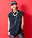 a.p.o.v. -ankoROCK's select- ヴィンテージライクピグメントコットンカットオフオーバーサイズノースリーブ / メンズ レディース ユニセックス タンクトップ カットソー