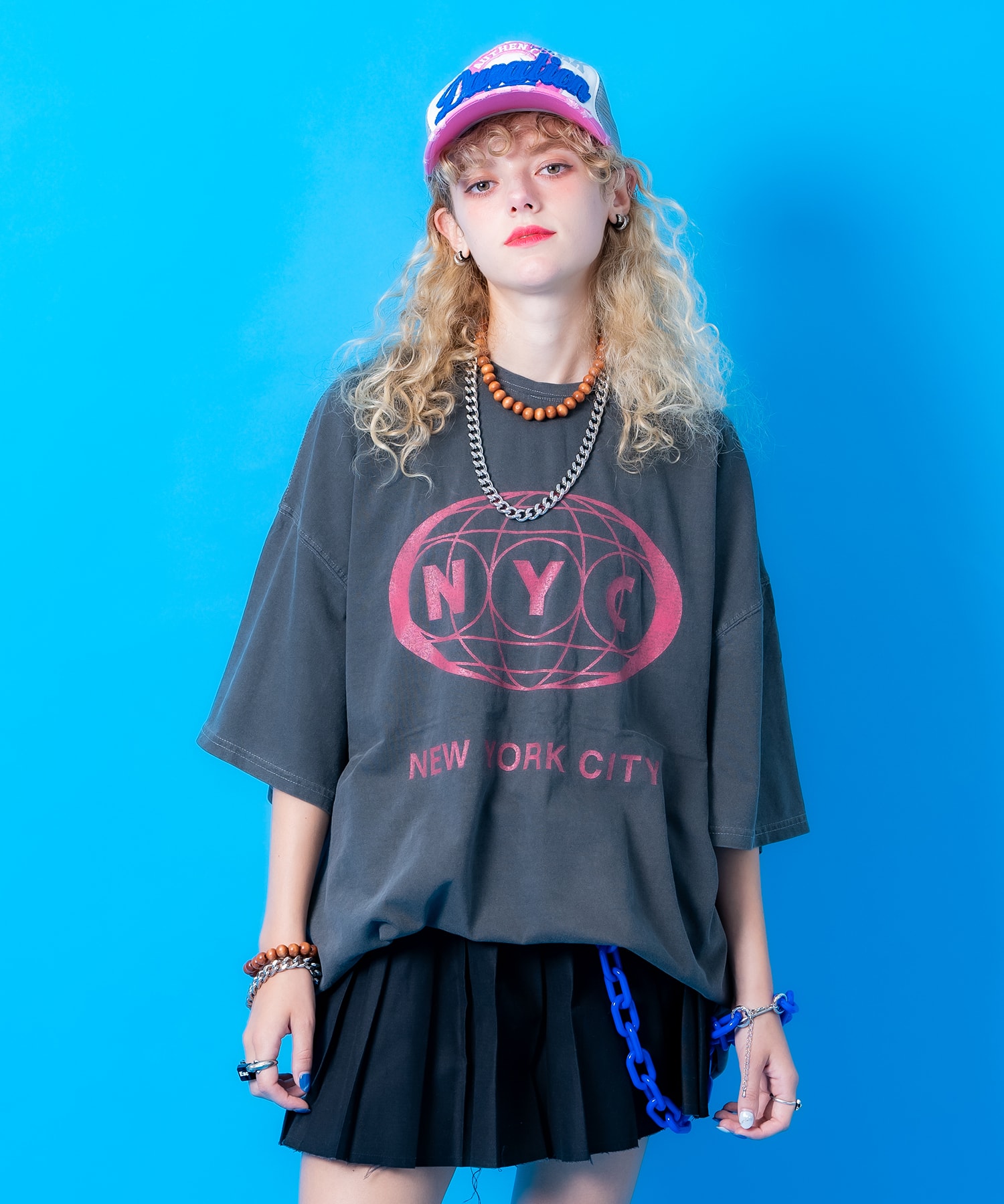 Rakuten - a.p.o.v. NYCプリントピグメントオーバーサイズTシャツ / 半袖 カットソー メンズ レディース ユニセックス ヴィンテージテイスト ビッグシルエット