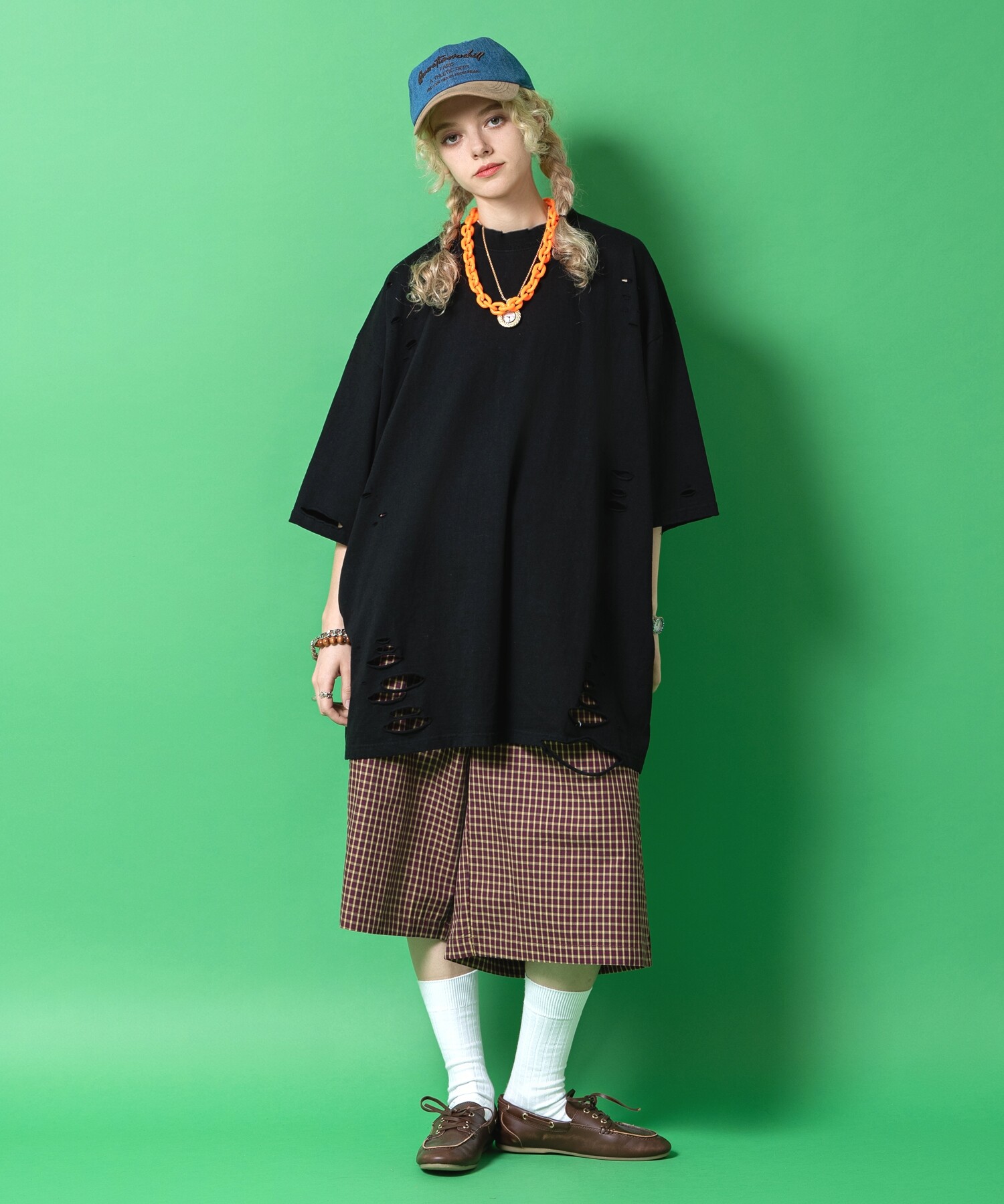 ダメージTシャツ / ユニセックス 半袖 カットソー