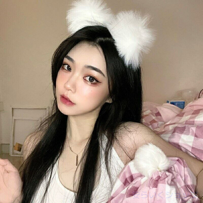 【マラソン最大1000円OFF】2点セット！光るキツネ・猫耳 ハロウィン コスプレ かわいい リボン 鈴付き ふわふわ ハロウィン 仮装小物 ホラー コスプレヘアバンド コスプレ用品 トリッキー ヘアバンド 仮装 グッズ コス anlike-10041274 安らいくショップ サンプル画像2
