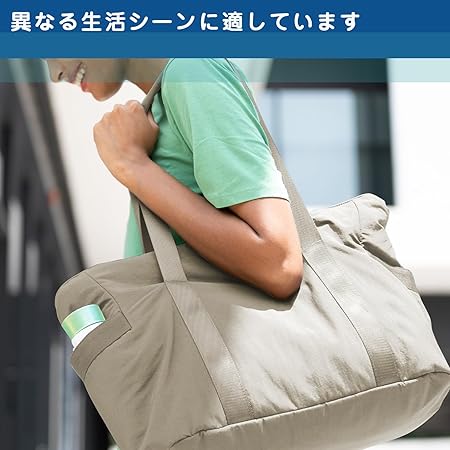 【P5+100円OFF】バッグ レディース 人気トートバッグ マミバッグ大容量 ショルダーバッグ レディース 軽量なハンドバッグ マザーバッグ 女性用トラベルバッグ 女性用ジムバッグ 女性用ヨガバッグ ジムバッグ なナイロン 防水 折り畳み可能 携帯可能 anlike-10040164 安らいくショップ サンプル画像2