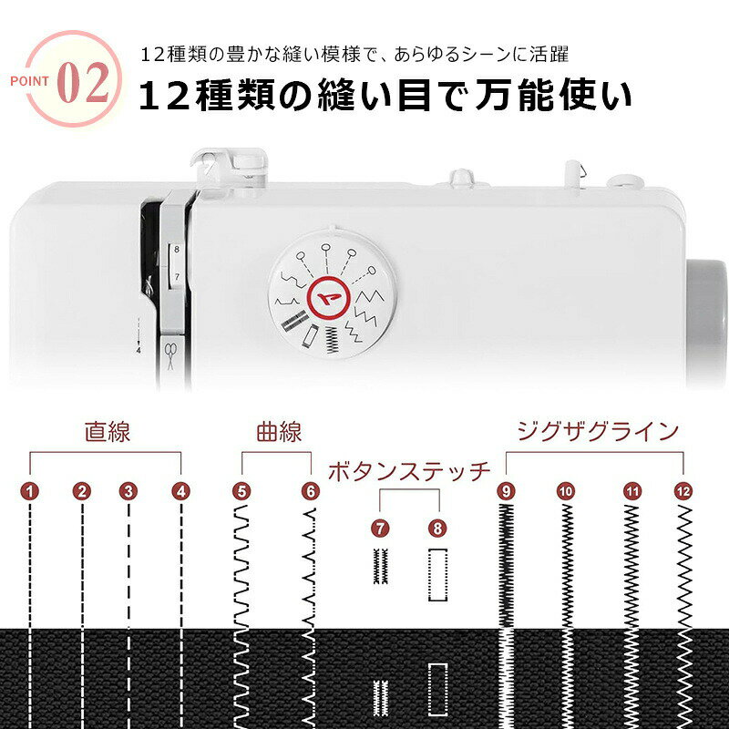 最高のファーストミシン フットコントローラー＆豪華32点縫製アクセサリ付き ミシ...