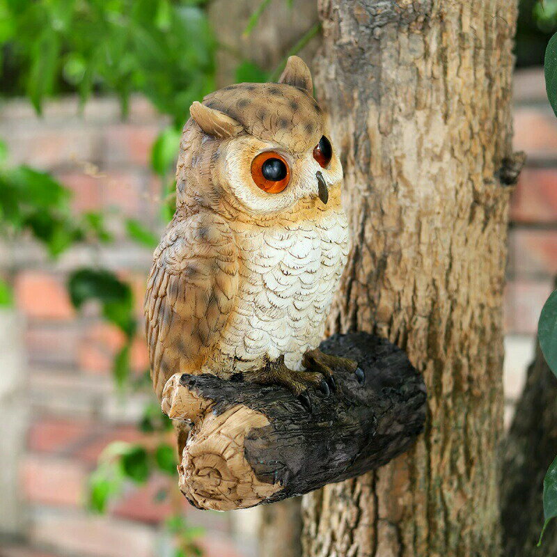 フクロウ 鳥よけ 鳩よけ ふくろう ガーデン 鳥よけグッズ フクロウ オーナメント ...