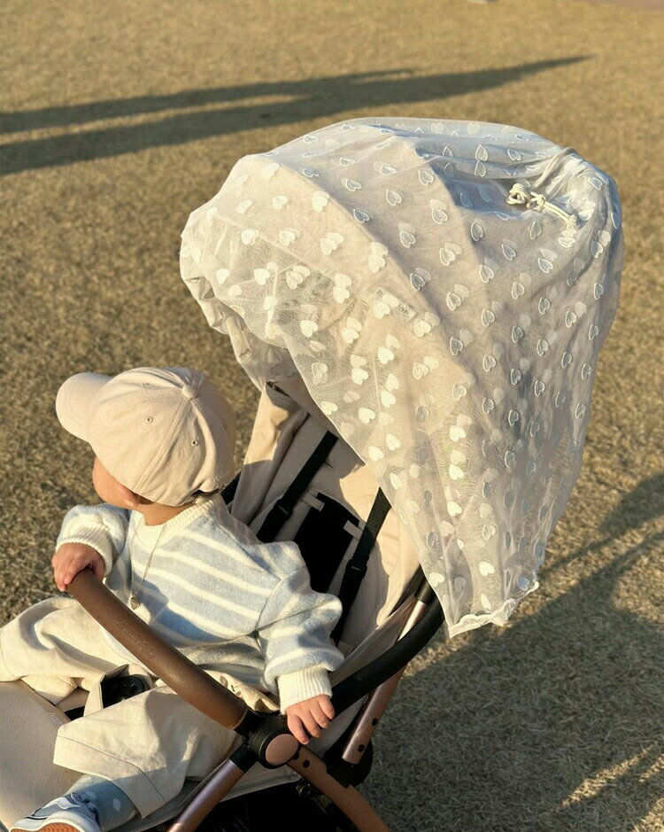 ベビーカー 蚊帳 日よけカバー 防蚊対策 防虫 汎用型 ベビーカー用虫よけネット 360°カバー 日よけ 風よけ 通気性 カバー 取り付け簡単 日除け 虫除け 蚊帳 ベビーカーサンシェード メッシュ 取付簡単 暑さ対策 お出かけ 手洗い 3