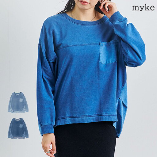 \SALE51%OFF/トップス レディース インディゴ 裏毛 デニムプルオーバー 異素材 春 秋大人 体型カバー ゆったり 30代 20代 40代 50代 \SALE51%OFF/トップス レディース インディゴ 裏毛 デニムプルオーバー 異素材 春 秋大人 体型カバー ゆったり 30代 20代 40代 50代