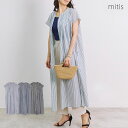 \SALE62%OFF/ワンピース レディース ストライプ 春 夏 フレンチスリーブ タック ブラウス 大人 体型カバー ゆったり 20代 30代 40代 50...