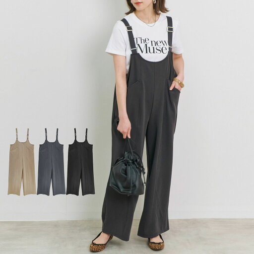 \SALE59%OFF/サスペンダーパンツ レディース リップル ピンタック 春 大人 体型カバー ゆったり 20代 30代 40代 50代 \SALE59%OFF/サスペンダーパンツ レディース リップル ピンタック 春 大人 体型カバー ゆったり 20代 30代 40代 50代