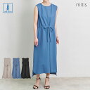 \SALE62%OFF/ワンピース レディース ノースリーブ 春 夏 スリット 接触冷感 涼しい カノコ ウエストドロスト 大人 体型カバー ゆったり 20代 ...