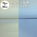 暗幕 生地【カット済】アンマクヤオリジナル 完全遮光防炎暗幕 KSC-1 70cm×60cm パステルカラー2色 水色・クリーム 防炎加工済 国産 日本製（遮光カーテン テーブルクロス 防炎 クロマキー Web会議用 撮影 背景）【メール便 送料無料】