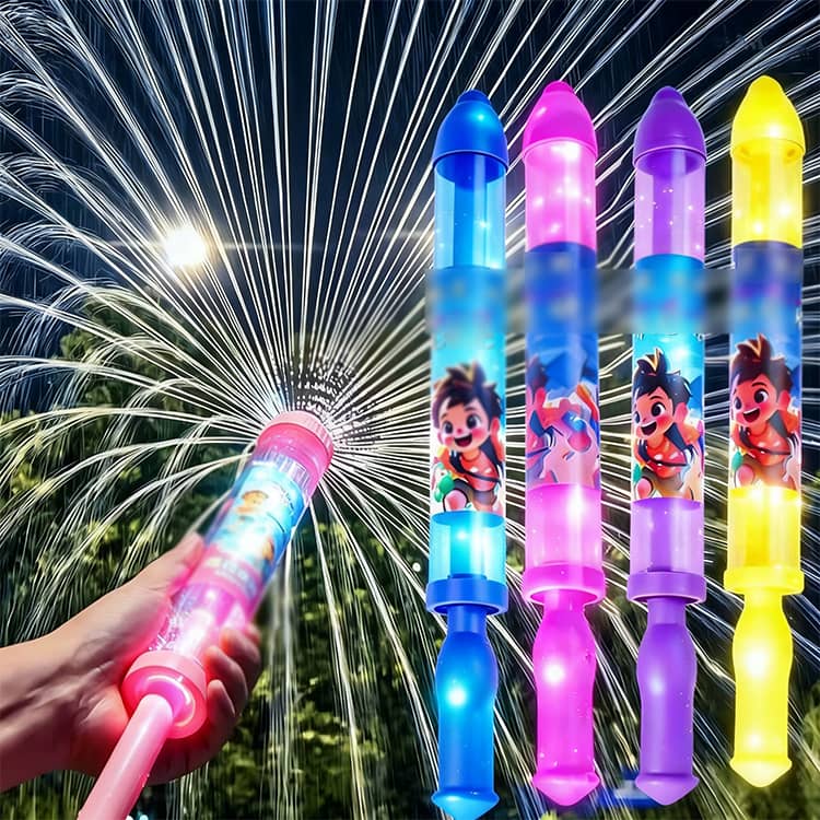 LEDライト 500ml プール 長距離飛距離 パーティー 大容量 花火 水鉄砲 光る水鉄砲 ...