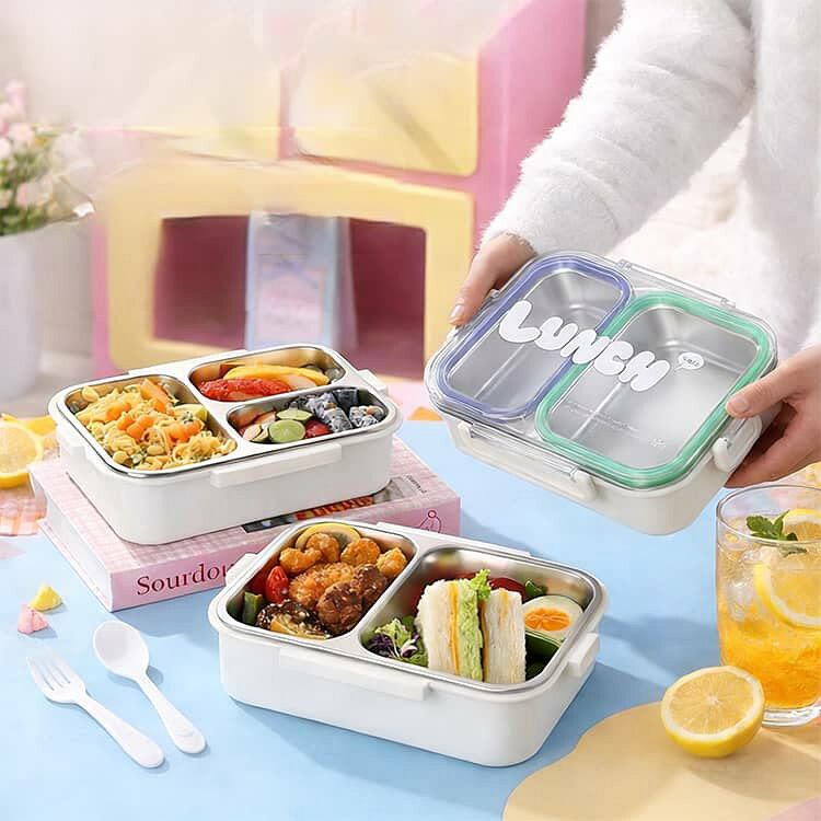 750ml 密封 仕切りあり ステンレス 容量720ml お弁当箱 冷蔵対応 ステンレス弁当箱...