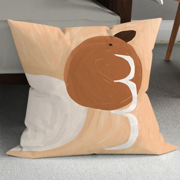 北欧 クッションカバー 40×40cm 45×45cm 50×50cm プリント 花柄 お洒落 ベロア調 20柄 シンプル カフェ リビング おしゃれ 新生活 モダン 可愛い 引っ越し祝い 新築祝い ギフト 洗濯可 起毛 ソファ背当てカバー 正方形 送料無料 [3]