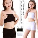 チューブトップ キッズ ジュニア ダンスチューブトップ 送料無料 パッド付 子供用チューブトップ ブラ レッスン着 トップス ショート丈 キャミソール ダンス ...