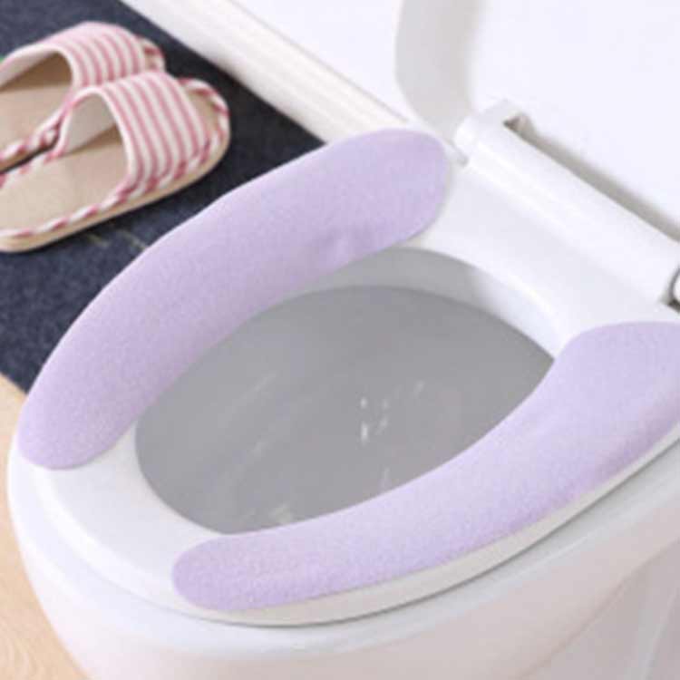 2点セット 便座カバー トイレカバー 装着簡単 繰り返し貼り付け可能 カット可能 ト...