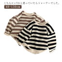 ベビー服 Tシャツ 長袖 ボーダー 男の子 女の子 春 夏 秋 冬 インナー トレーナー シャツ ベビー 服 赤ちゃん 子供 保育園 出産祝い ギフト プレゼン...