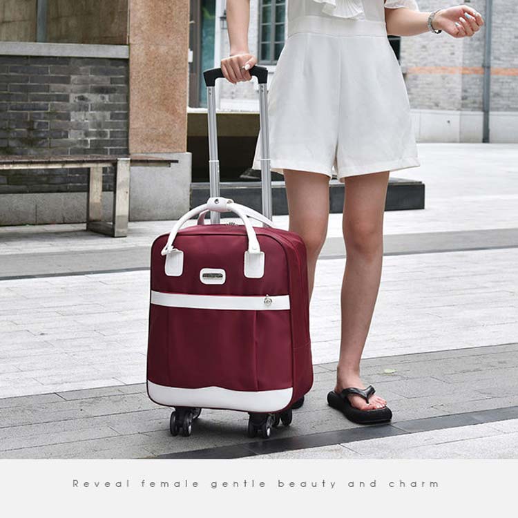 学生 大容量 キャリーバッグ Sサイズ 機内持ち込み 可愛い SSサイズ キャリーカート 撥水加工 ソフト 折りたたみ キャリーケース 軽量 おしゃれ ナイロン製 スーツケース 防水 ソフト 旅行 出張 レディース